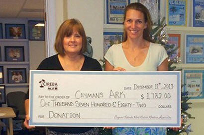 CAYMAN ISLANDS REAL ESTATE BROKERS ASSOCIATION DONATES TO CAYMAN’S ARK CAYMAN ISLANDS REAL ESTATE BROKERS ASSOCIATION DONATES TO CAYMAN’S ARK