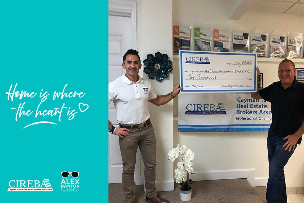 "Home is Where the Heart is" donates CI$10,000 to the Alex Panton Foundation  JULY Donation "Home is Where the Heart is" donates CI$10,000 to the Alex Panton Foundation  JULY Donation