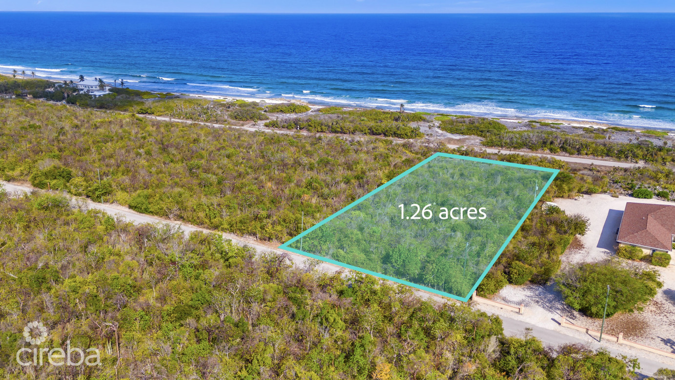 1.26 Acres Brac Bluff Land,  50-ft Elevated Sea Views