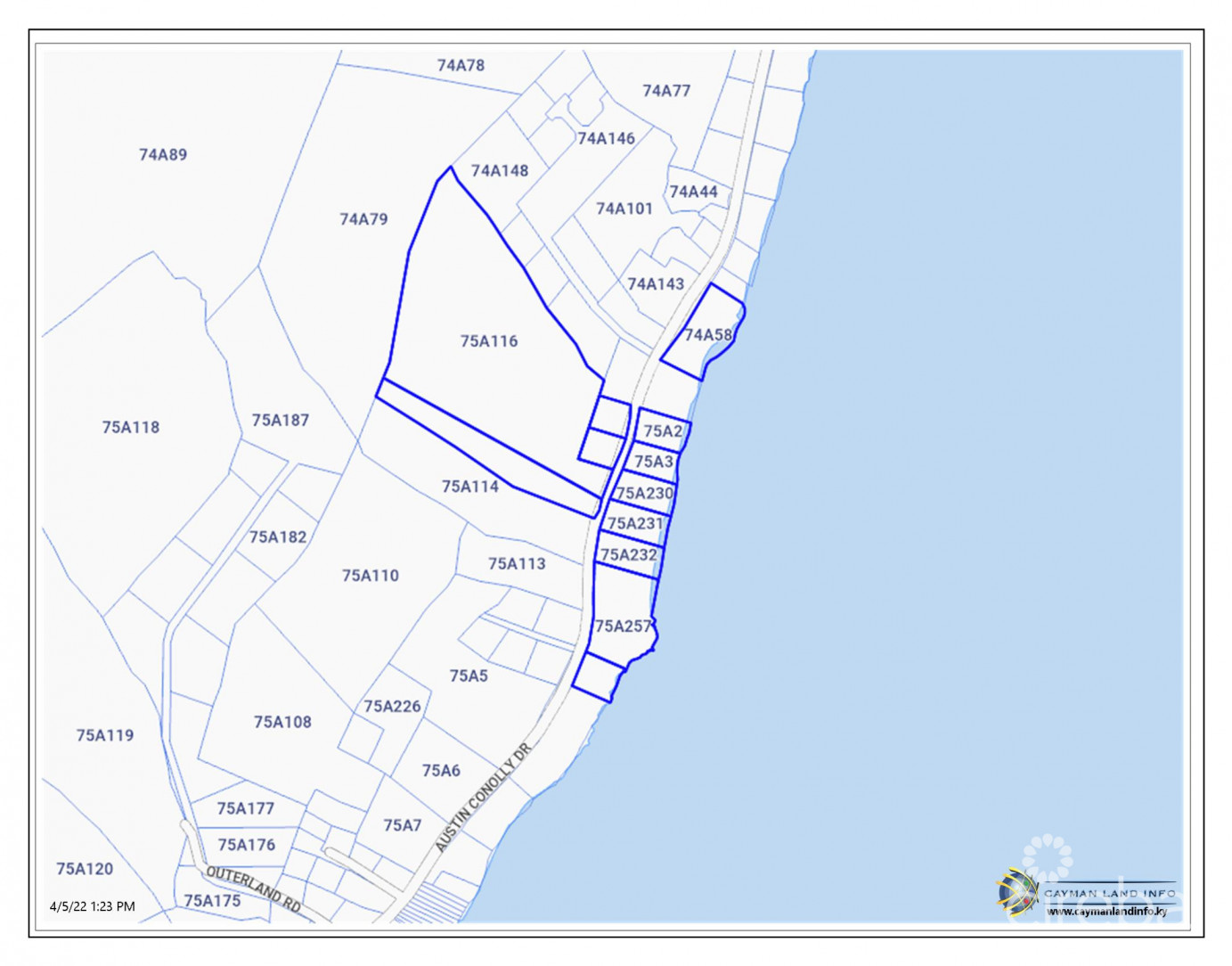 The Sand Bluff Estate  Gun Bay, East End