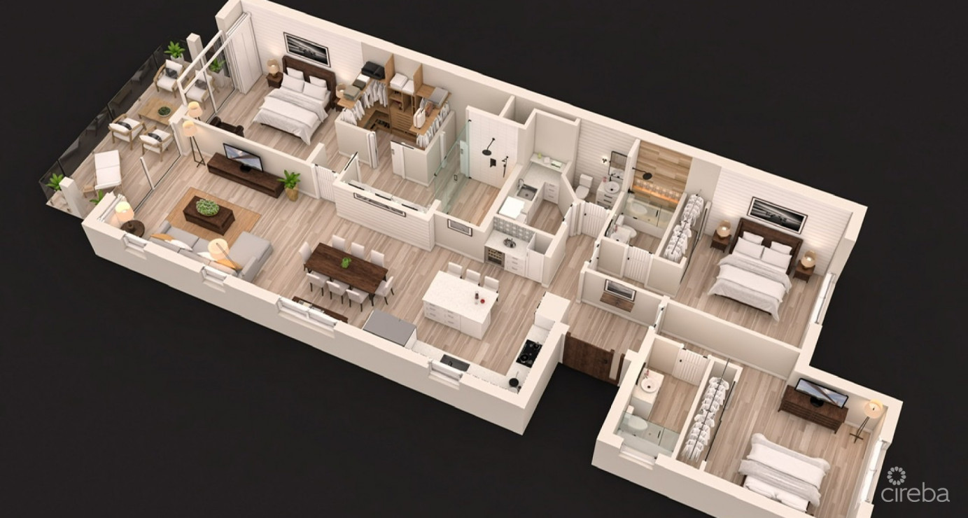 Catalina Bay Corner Seafront 3br Second Floor #218