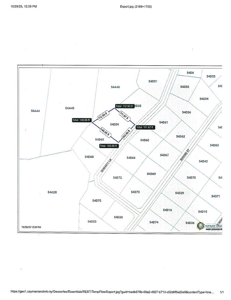 Oversized House Lot, Serenity Lane, Frank Sound Road