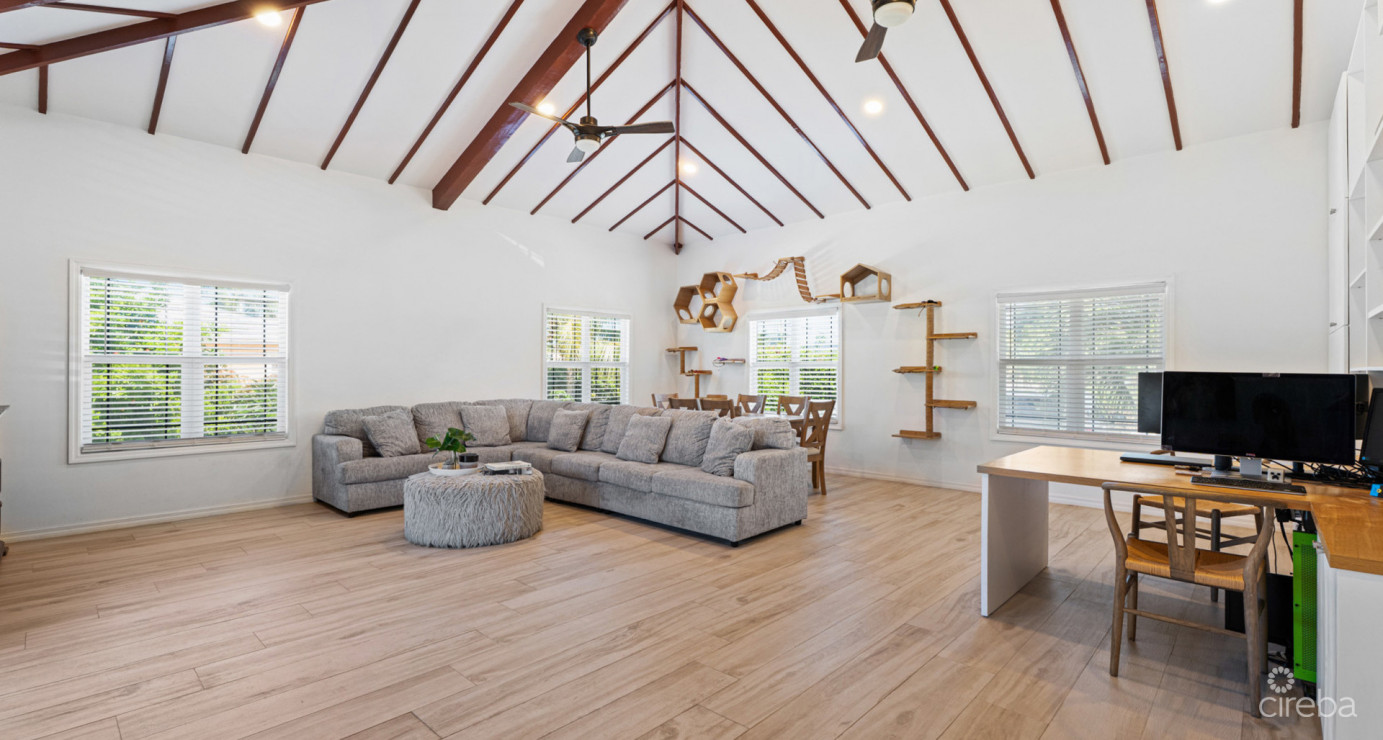 Spacious West Bay Family Home With Modern Extension, Mature Garden & Pickleball Court