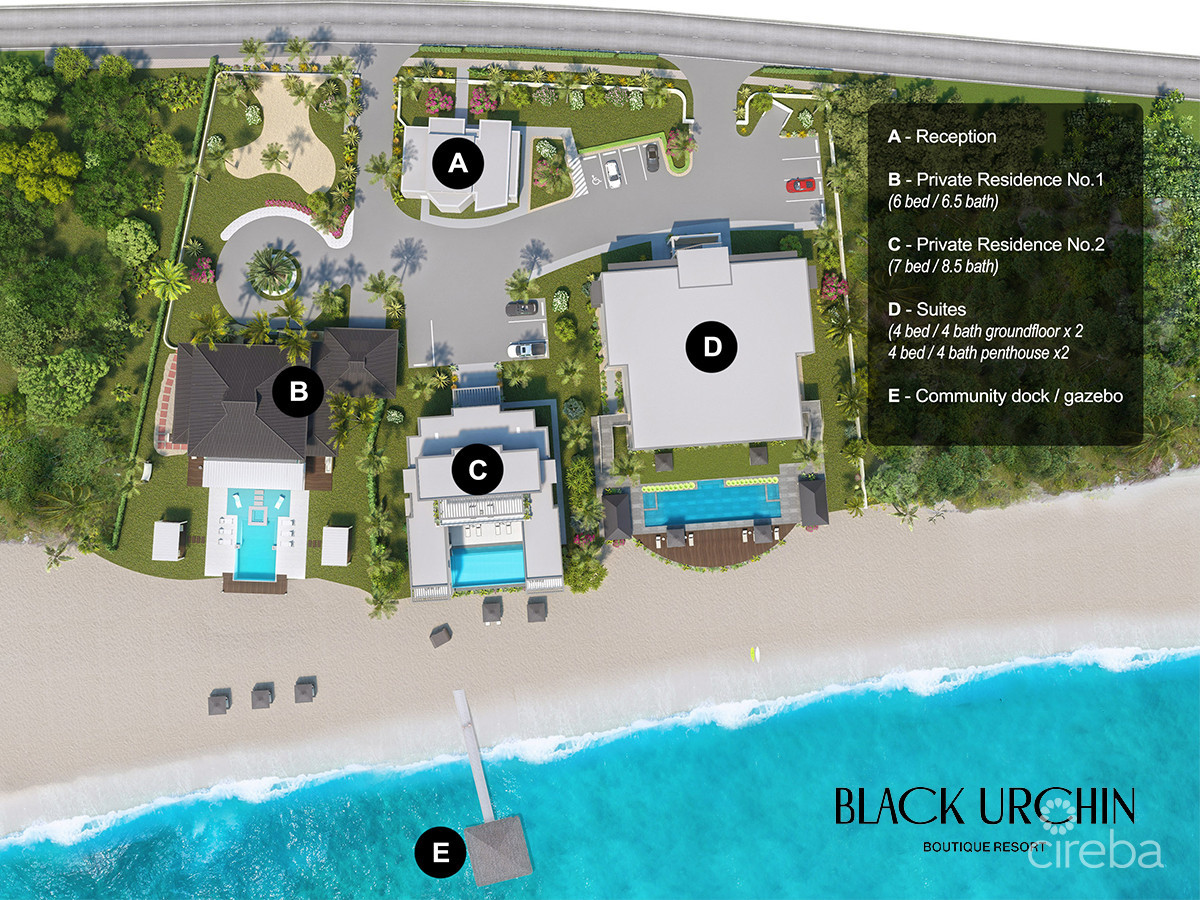 Black Urchin: Private Beachfront Estate