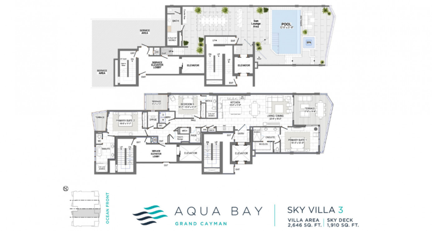 #1003 Sky Villa Unit, Aqua Bay Seven Mile Beach With Approved Planning