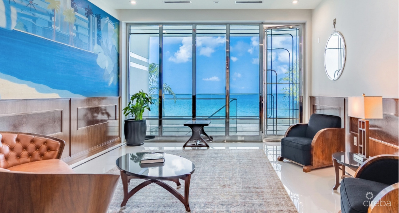 Ocean Front, Corner Unit At Fin Grand Cayman