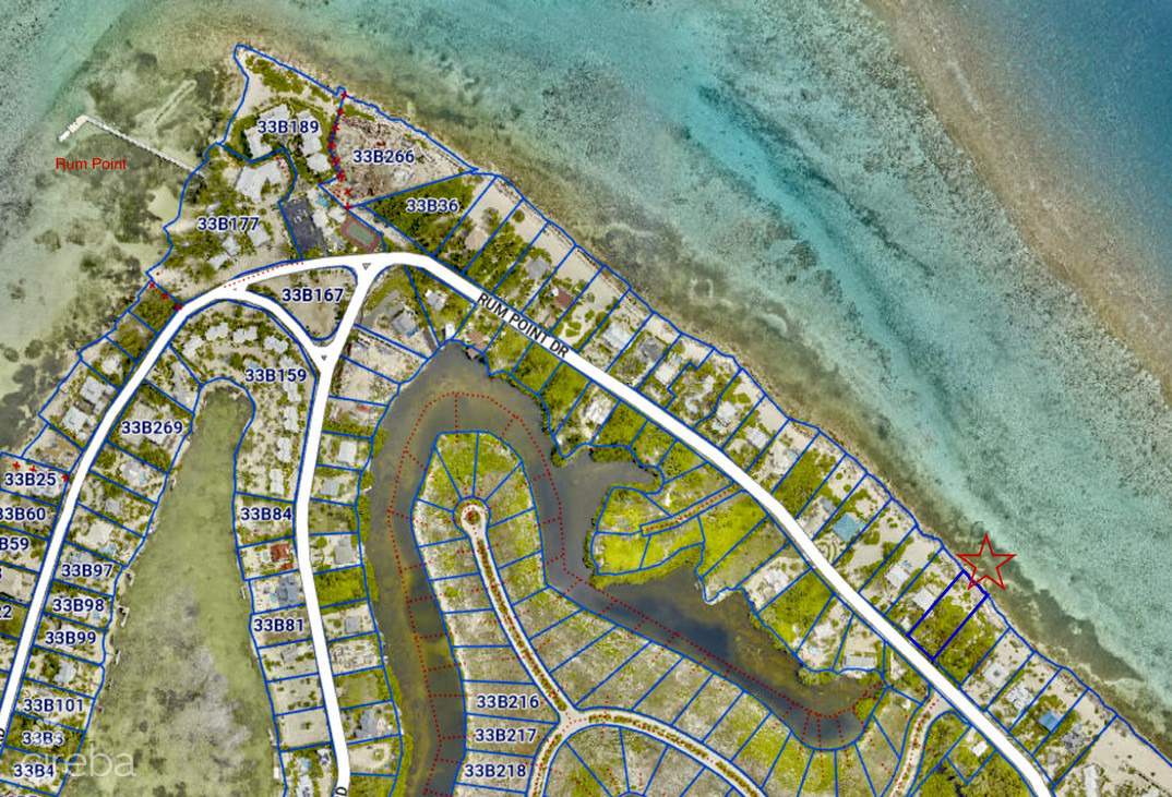 Rum Point Beachfront Lot With Coral Reef