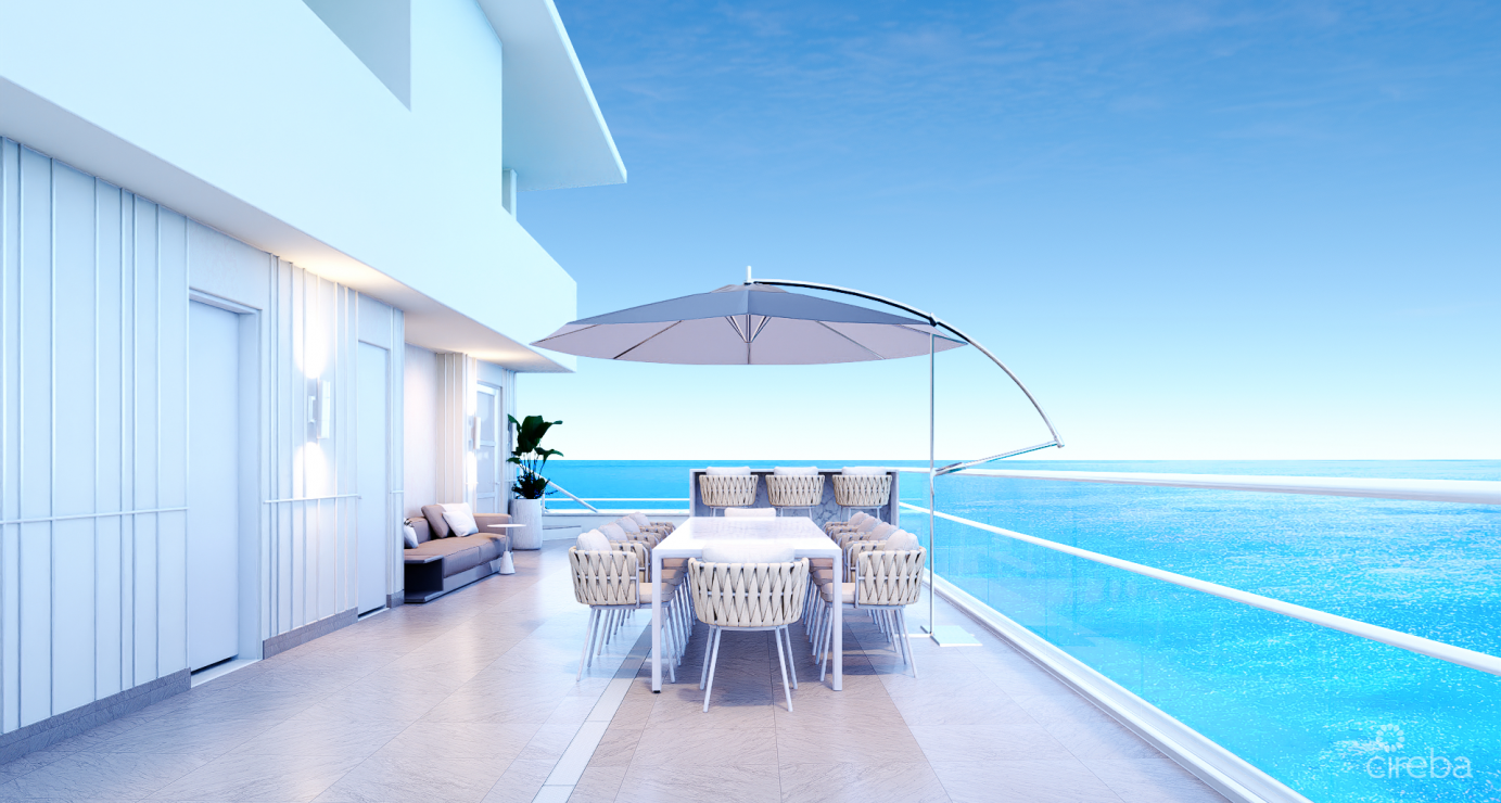 #1004 Sky Villa 4 Corner Unit Aqua Bay On A Flawless Stretch Of Seven Mile Beach, Approved Planning
