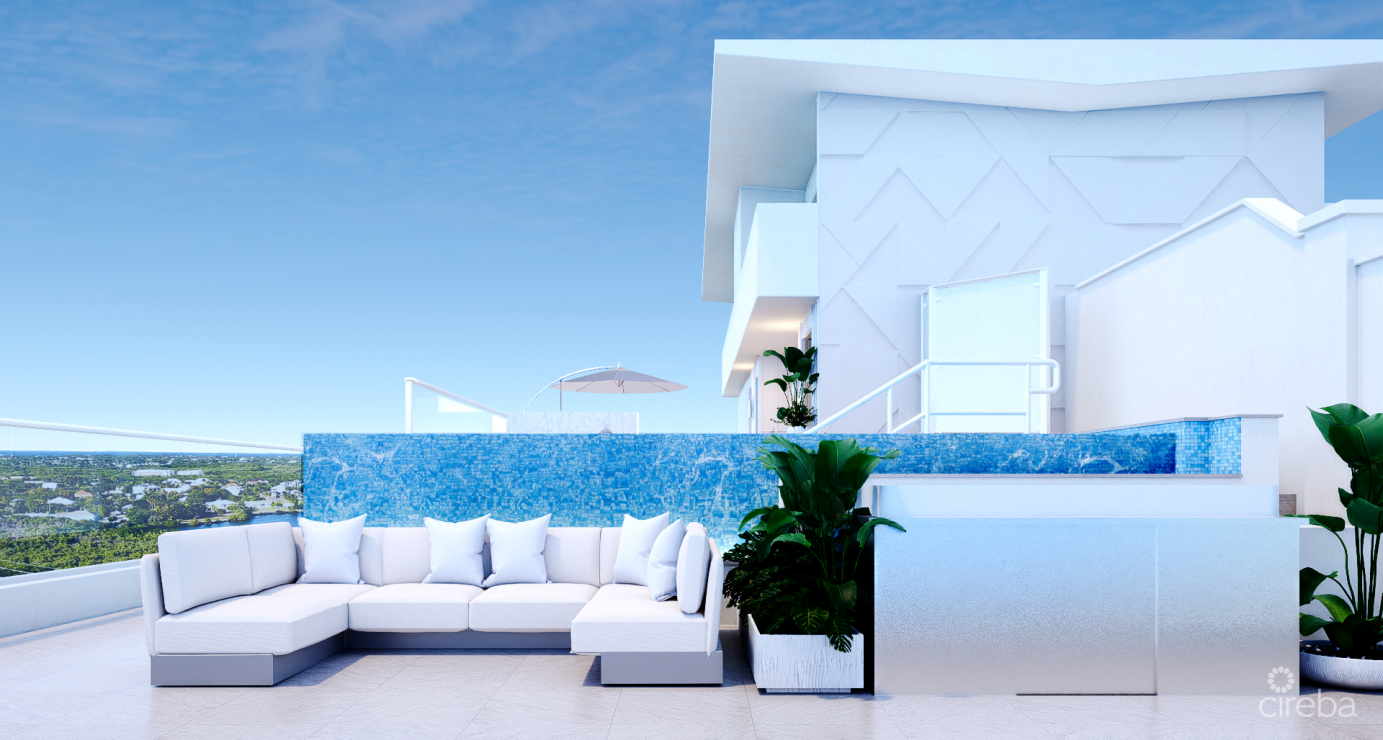 #1004 Sky Villa 4 Corner Unit Aqua Bay On A Flawless Stretch Of Seven Mile Beach, Approved Planning