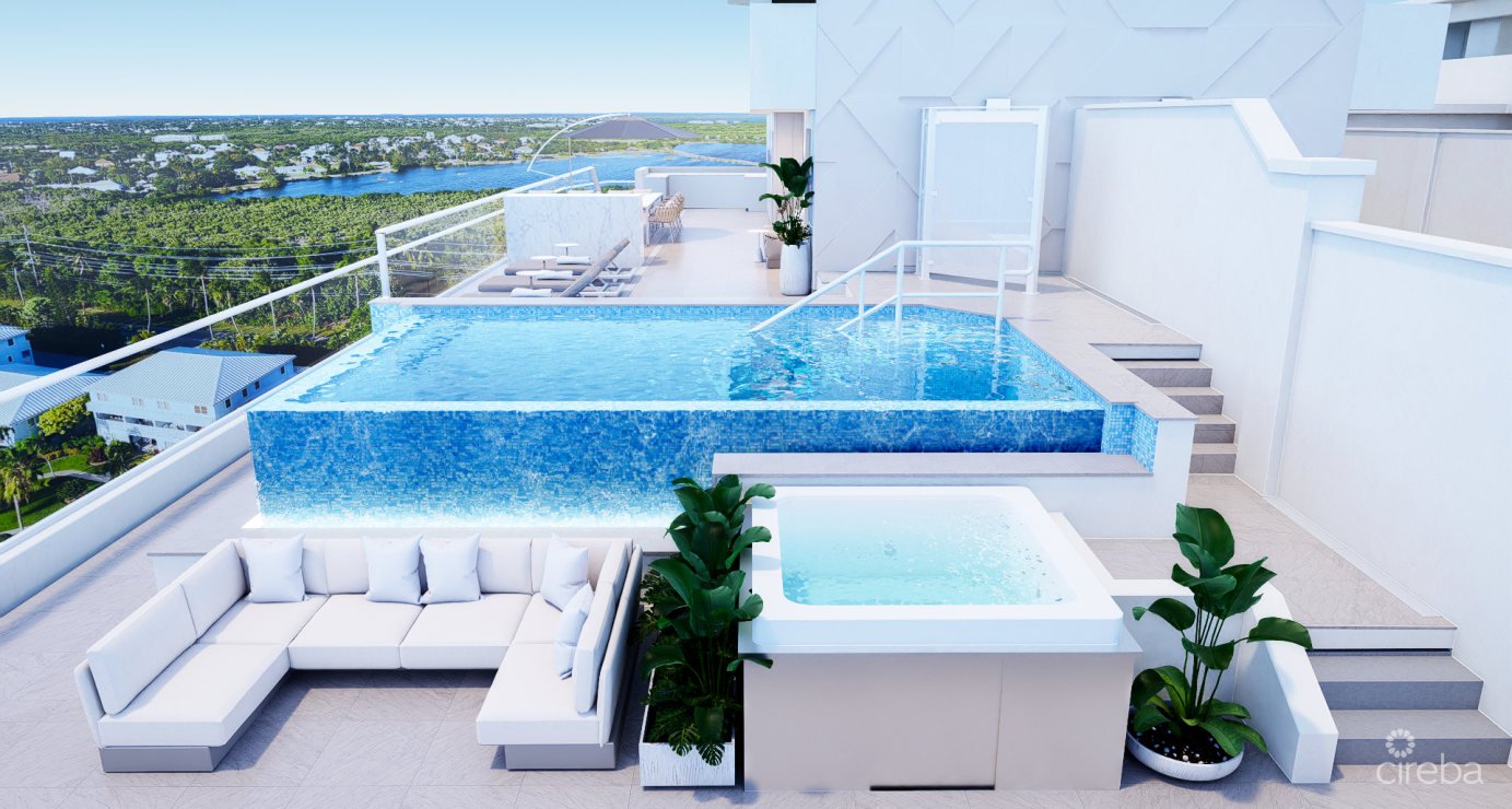 #1004 Sky Villa 4 Corner Unit Aqua Bay On A Flawless Stretch Of Seven Mile Beach, Approved Planning
