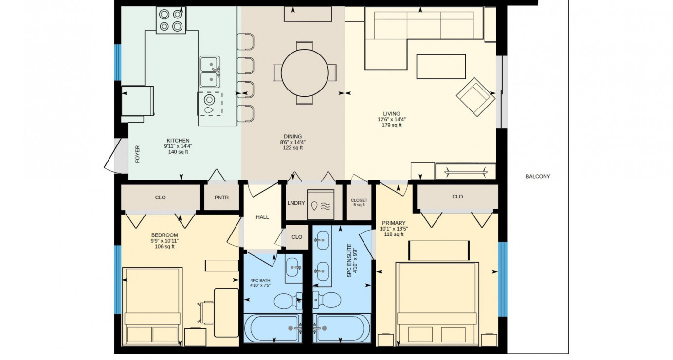 Two Bedroom @ Portofino