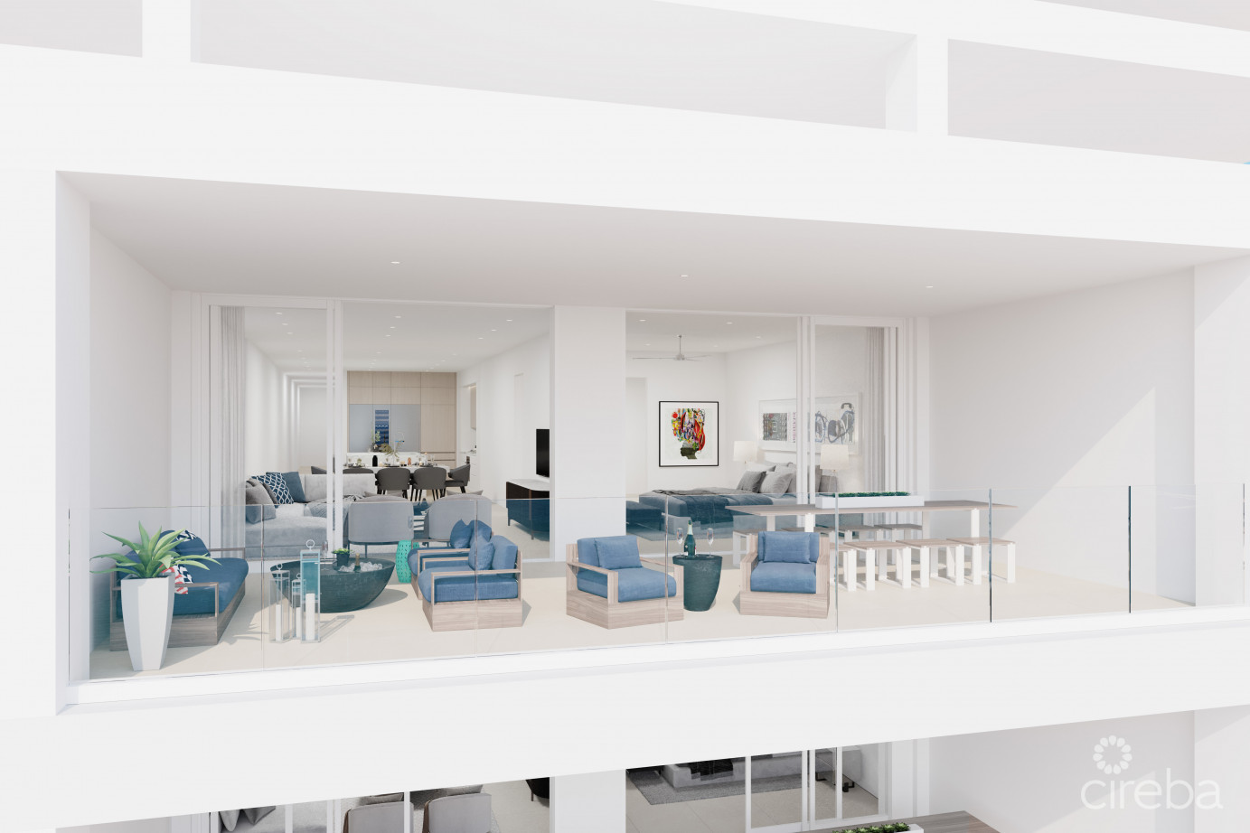 Lacovia North Building  Unit N6b  3-bedroom + Family Room Residence