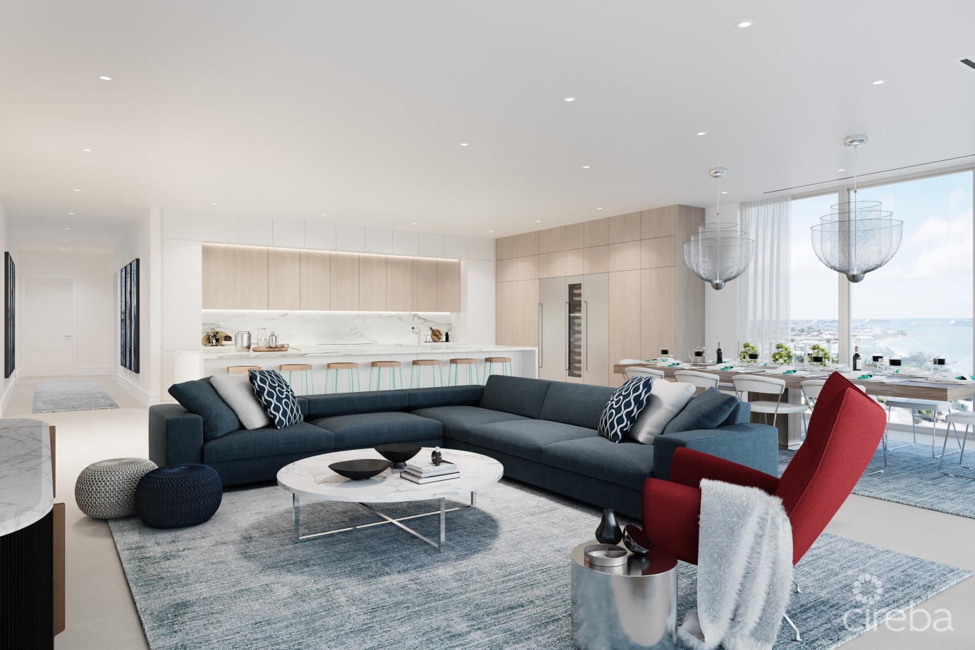 Lacovia North Building  Unit N6b  3-bedroom + Family Room Residence