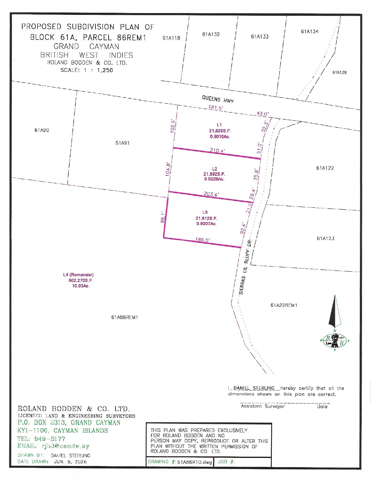 0.5026 Acres  Spacious East End Building Lot