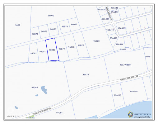 Brac Bluff Edge Land   .73 Acre
