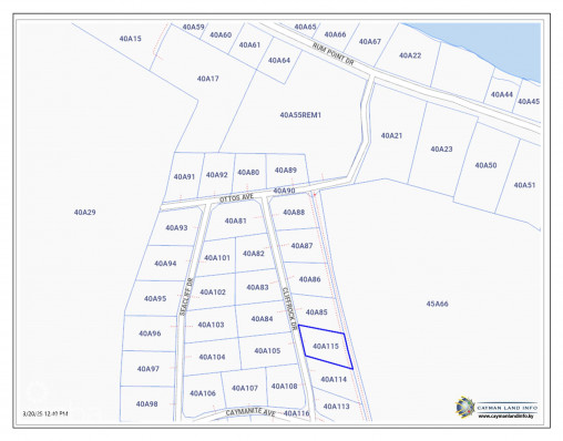 Rum Point Lot, Cliff Rock Dr.