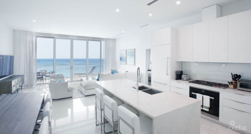 Ocean Front, Corner Unit At Fin Grand Cayman