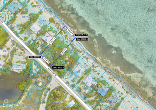 Rum Point Beachfront Lot With Coral Reef