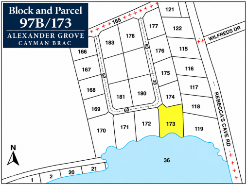 Alexander Grove Subdivision - Cayman Brac - Pond Parcel